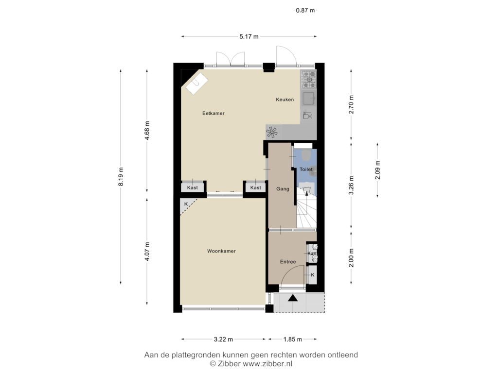 View floorplan of Begane grond of Lage Morsweg 45