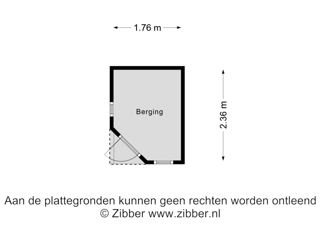 View floorplan of Berging of Lage Morsweg 45