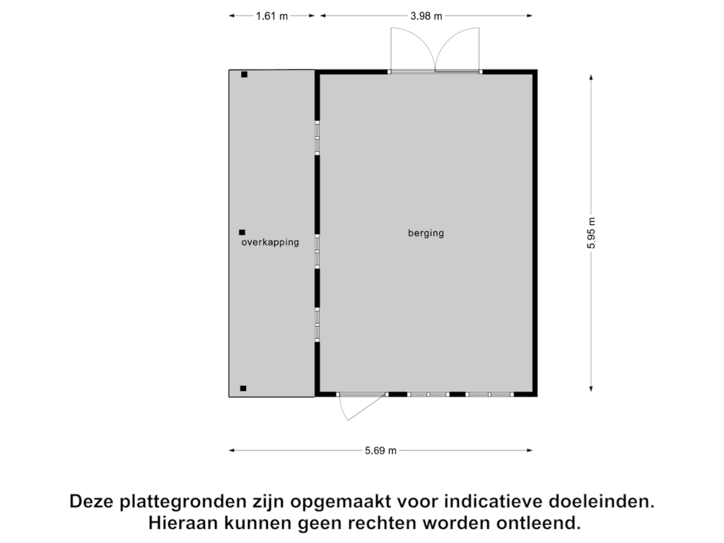 Bekijk plattegrond van Berging van Schoterlandseweg 18