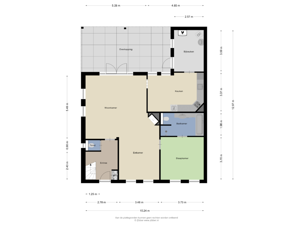 Bekijk plattegrond van Begane Grond van Stuwstraat 6