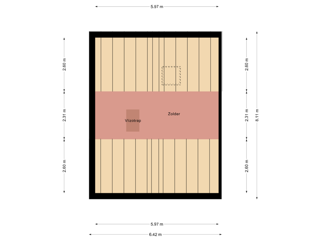 View floorplan of 2e Verdieping of Mosveen 1