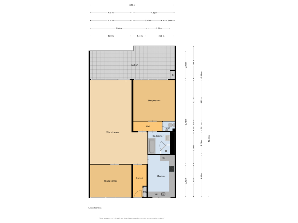 Bekijk plattegrond van Appartement van Dalenbeek 3