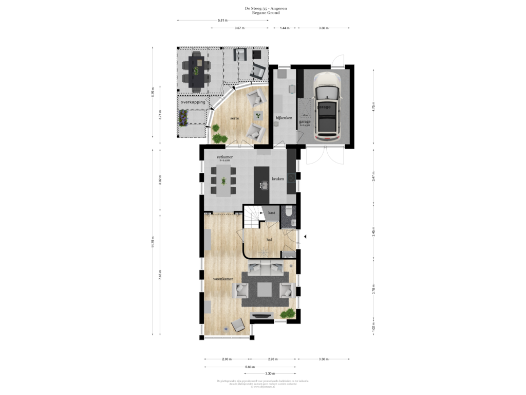 View floorplan of BEGANE GROND of de Steeg 35