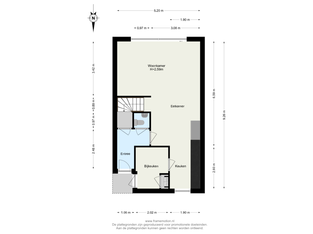 Bekijk plattegrond van Begane Grond van Margrietstraat 7