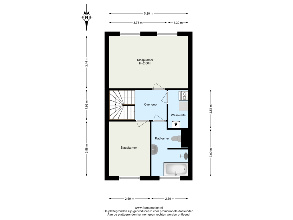 Bekijk plattegrond van Verdieping 2 van Margrietstraat 7