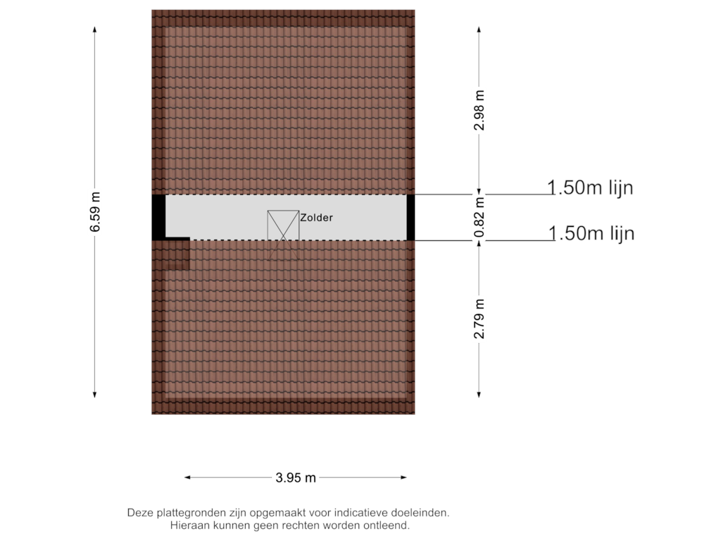 Bekijk plattegrond van Zolder van van Bennekomweg 39
