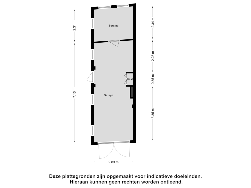 Bekijk plattegrond van Garage van van Bennekomweg 39