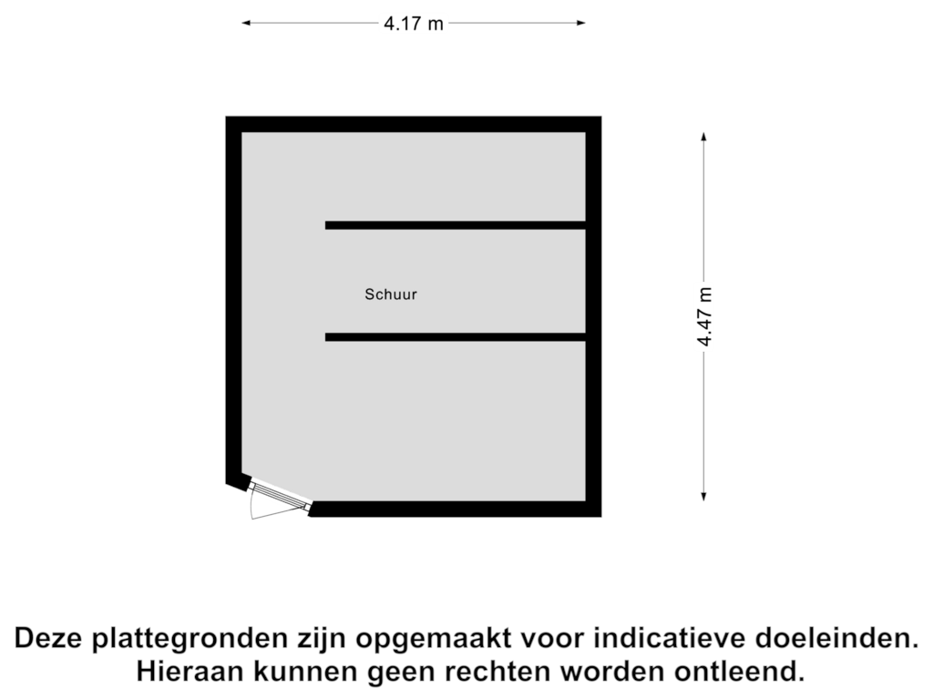 Bekijk plattegrond van Schuur van van Bennekomweg 39