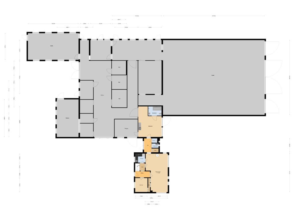 Bekijk plattegrond van Begane grond van Zwarte Dijk 47