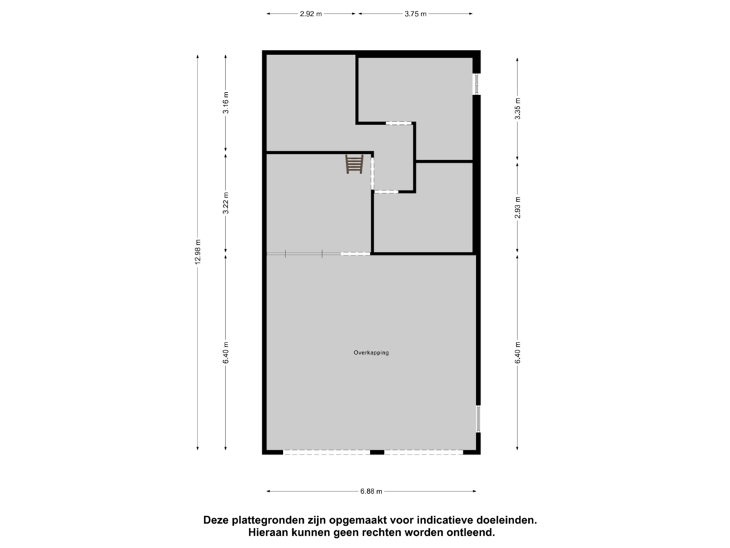 Bekijk plattegrond van Overkapping van Vrijheidslaan 22