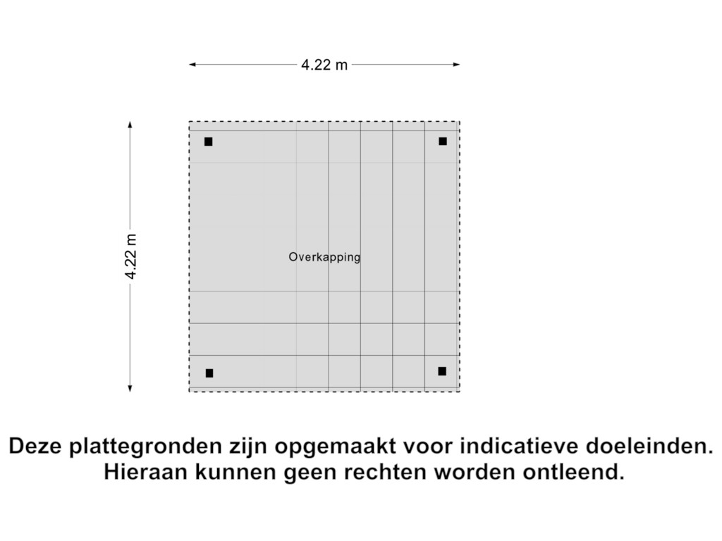 Bekijk plattegrond van Overkapping van Vrijheidslaan 22