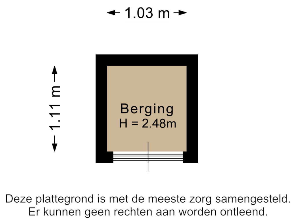 Bekijk plattegrond van Berging van Dieze 66