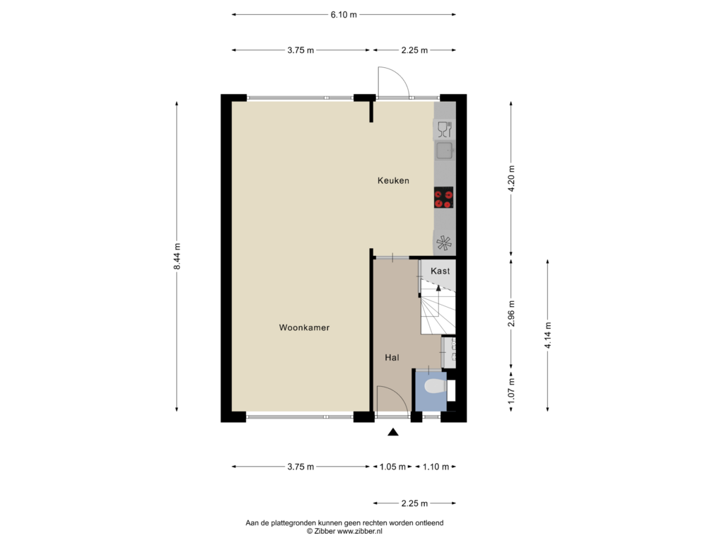 View floorplan of Begane grond of Coeshoeck 39