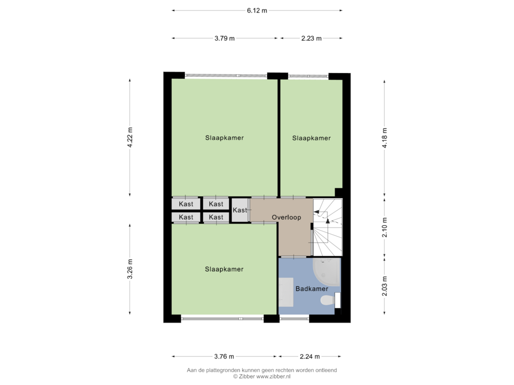 View floorplan of Eerste verdieping of Coeshoeck 39