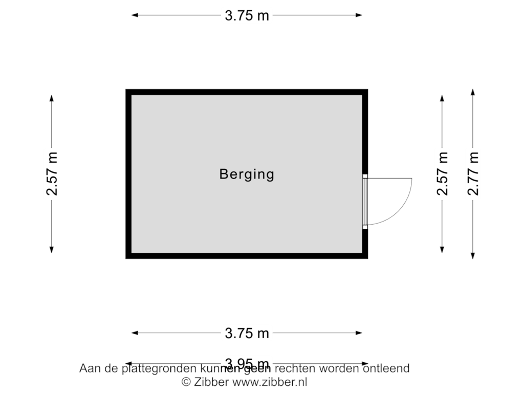 View floorplan of Berging of Coeshoeck 39