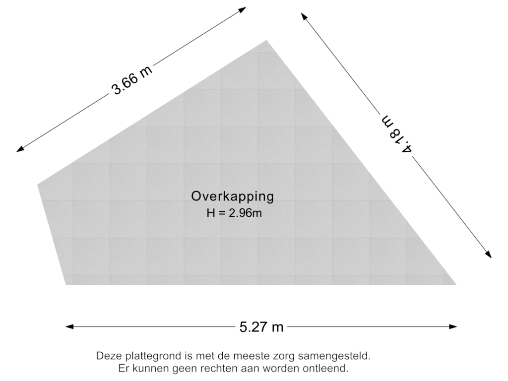 Bekijk plattegrond van Overkapping van Mozartstraat 86