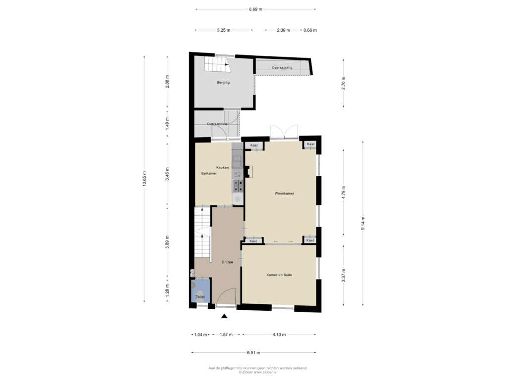 Bekijk plattegrond van Begane Grond van Winkelstraat 2