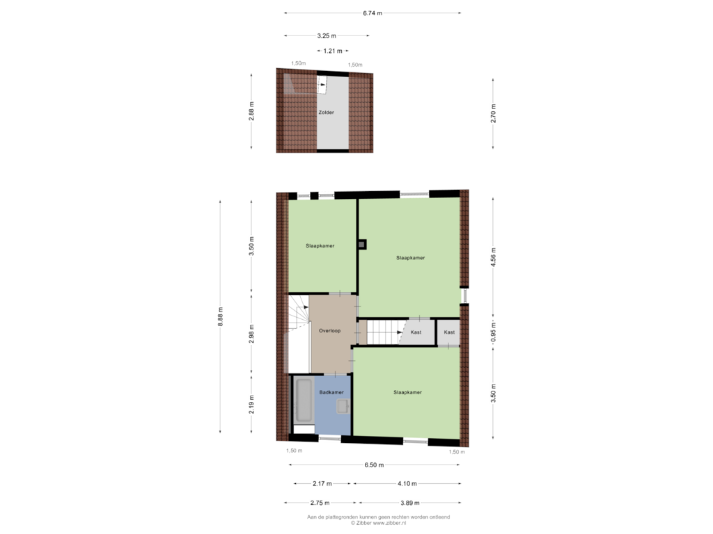 Bekijk plattegrond van Eerste Verdieping van Winkelstraat 2