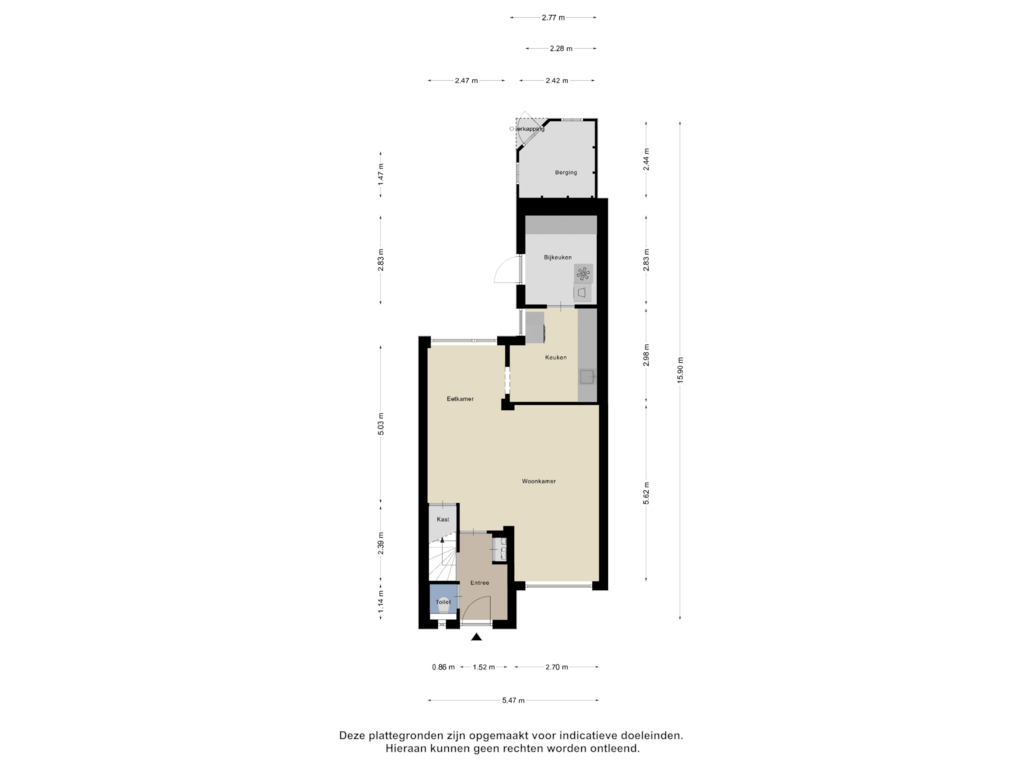 View floorplan of Begane Grond of Dorskamp 36