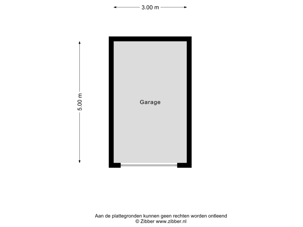 Bekijk plattegrond van Garage van Hoofdweg 43