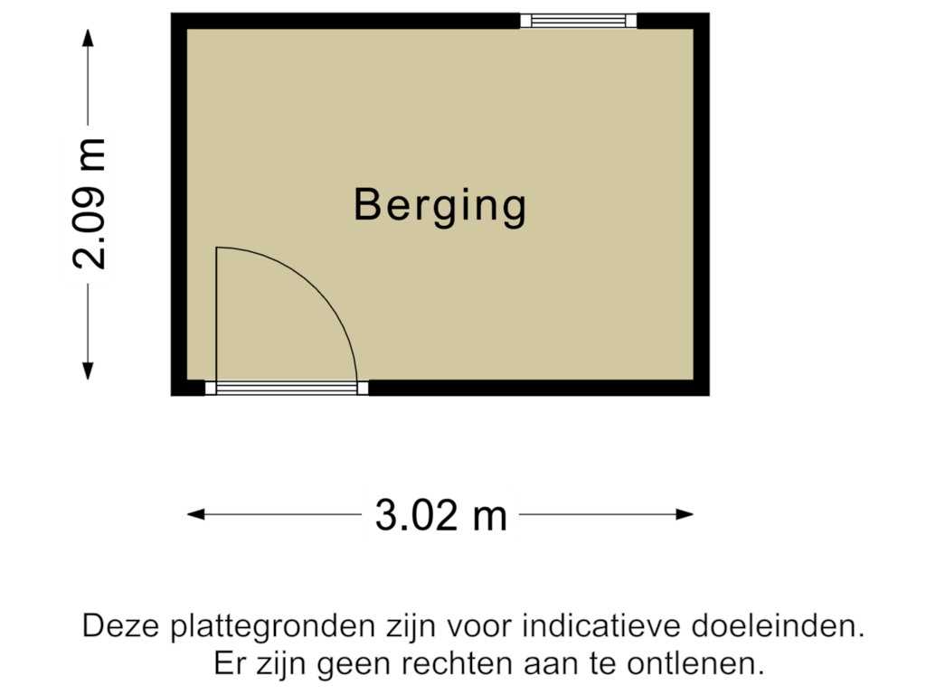 View floorplan of Berging of Heeghtakker 64