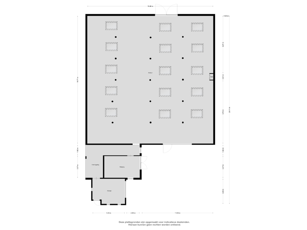 Bekijk plattegrond van Schuur van Driehoekweg 10