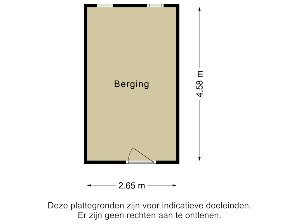 View floorplan of Berging of Jeroen Boschlaan 253