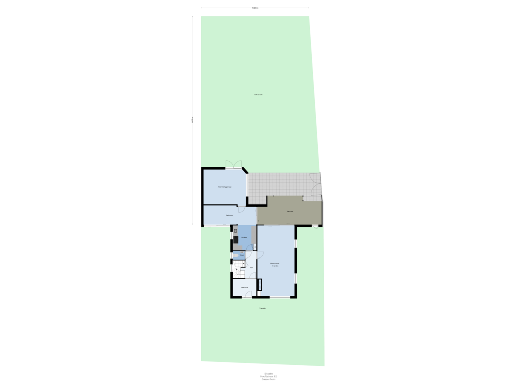 Bekijk plattegrond van Situatie van Hoofdstraat 62