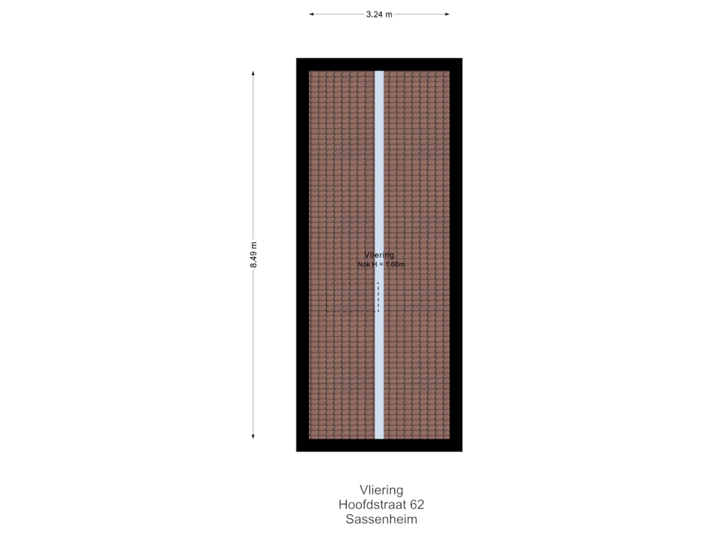 Bekijk plattegrond van Vliering van Hoofdstraat 62