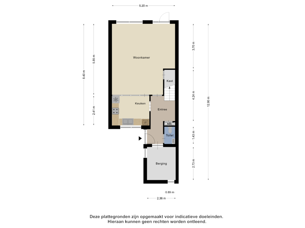 Bekijk plattegrond van Begane Grond van Mijehof 146