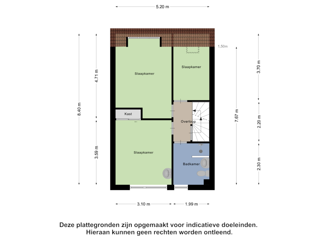 Bekijk plattegrond van Eerste Verdieping van Mijehof 146