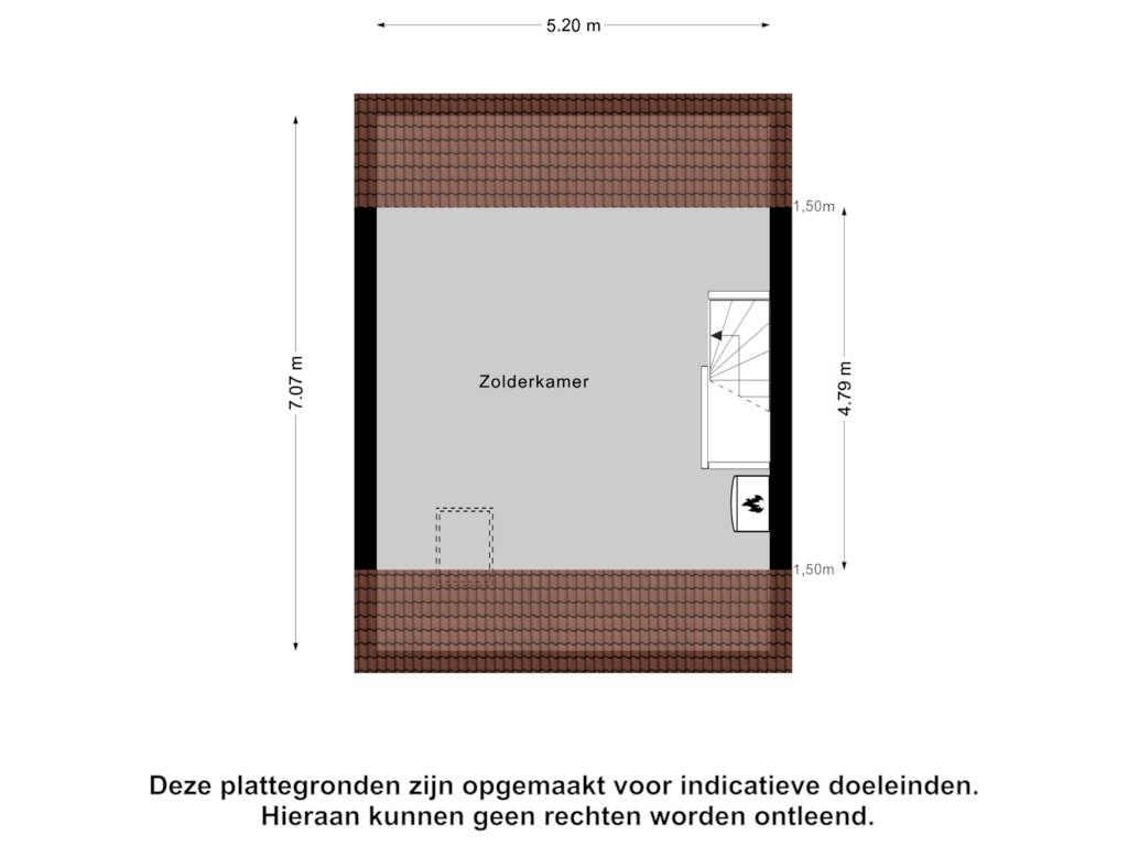 Bekijk plattegrond van Tweede Verdieping van Mijehof 146