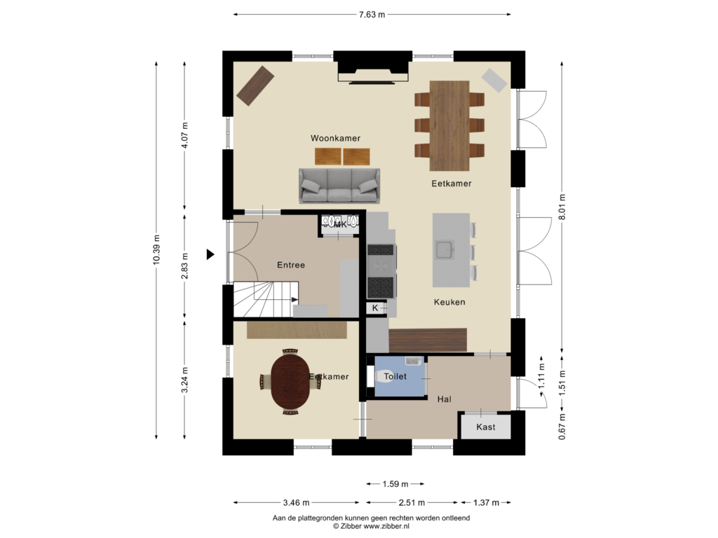 Bekijk plattegrond van Begane Grond van Handelsweg 10