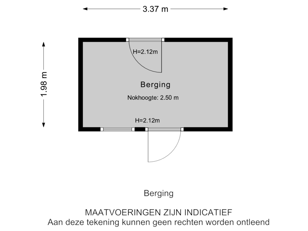 Bekijk plattegrond van Berging van Kromhout 150