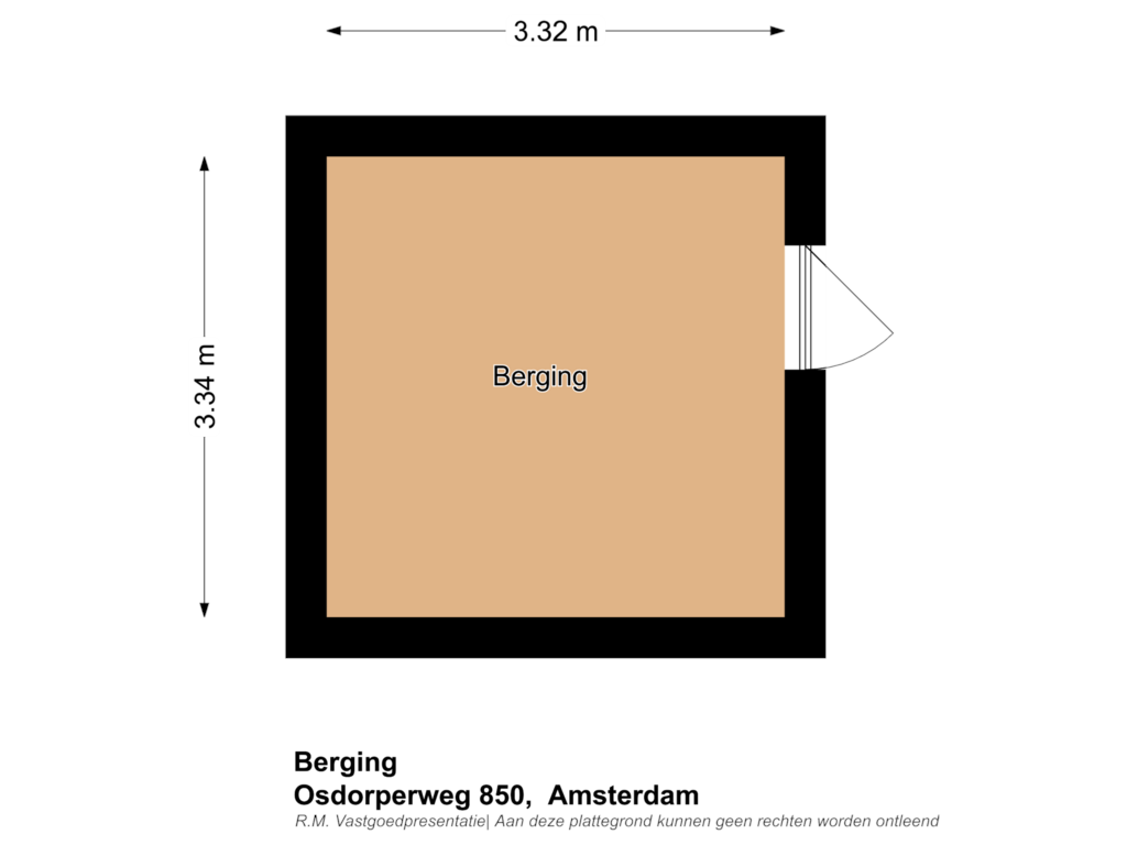 Bekijk plattegrond van Berging van Osdorperweg 850