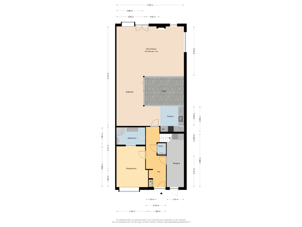 View floorplan of Begane grond of Wanningstraat 235