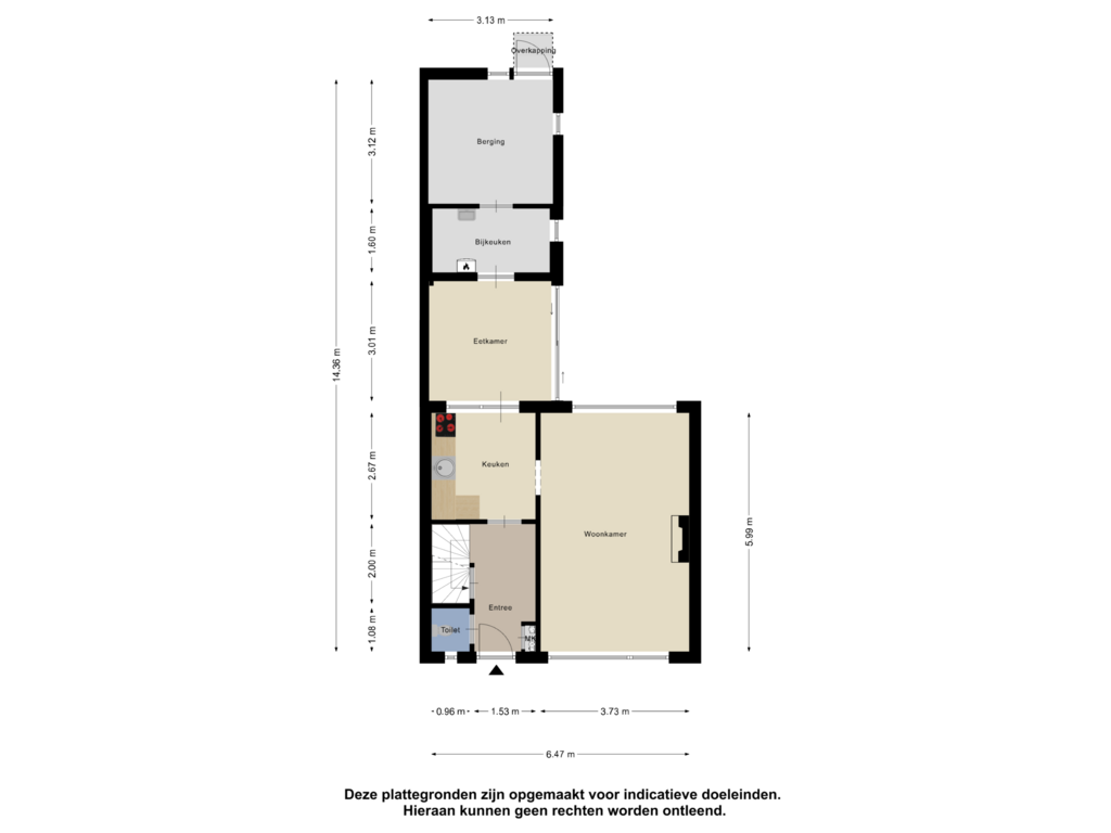 Bekijk plattegrond van Begane Grond van Harmen Sytstrasingel 26