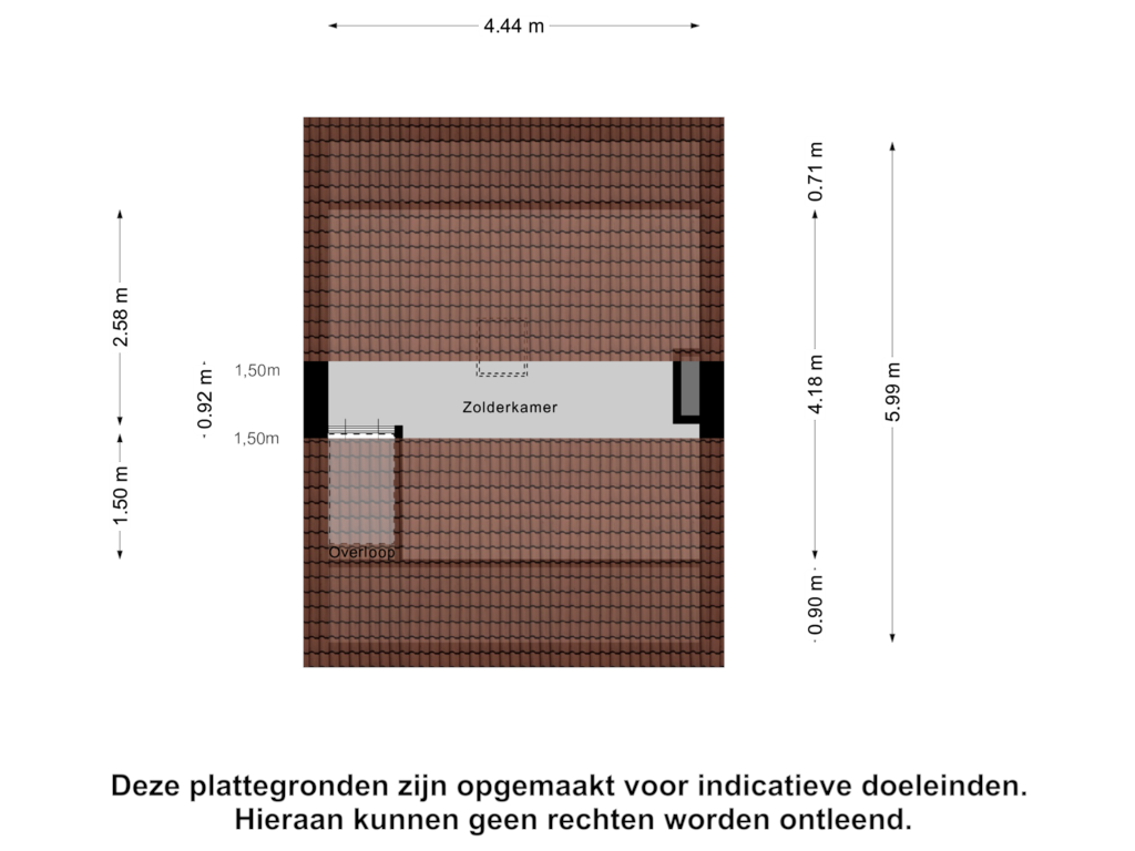 Bekijk plattegrond van Zolder van Harmen Sytstrasingel 26