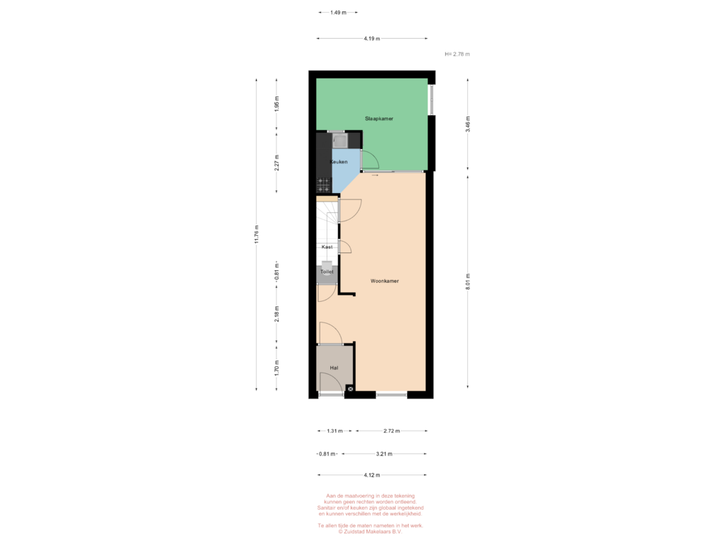 View floorplan of Koolzaadstraat 25 - Begane grond of Koolzaadstraat 25