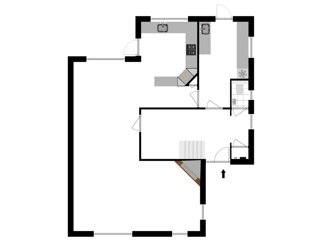 View floorplan of Begane Grond of Koleind 37