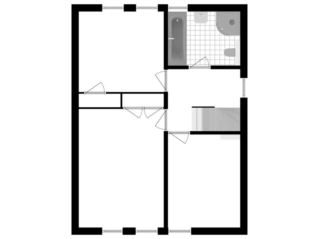 View floorplan of 1e Verdieping of Koleind 37