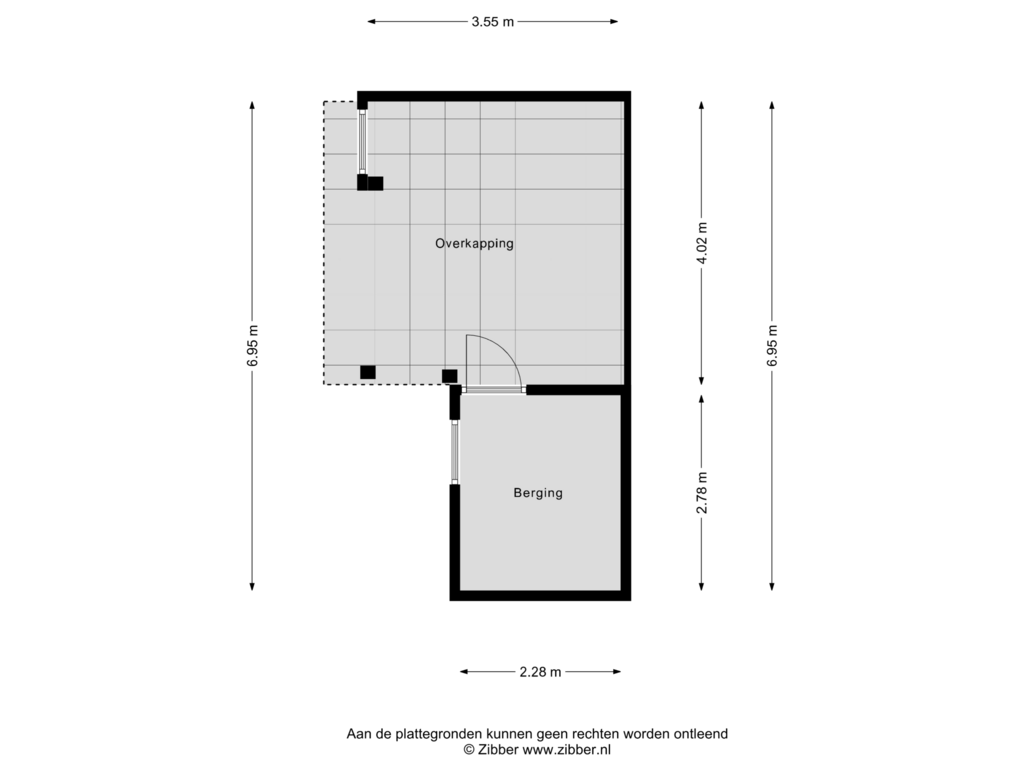 View floorplan of Berging of Aagje Dekenstraat 3