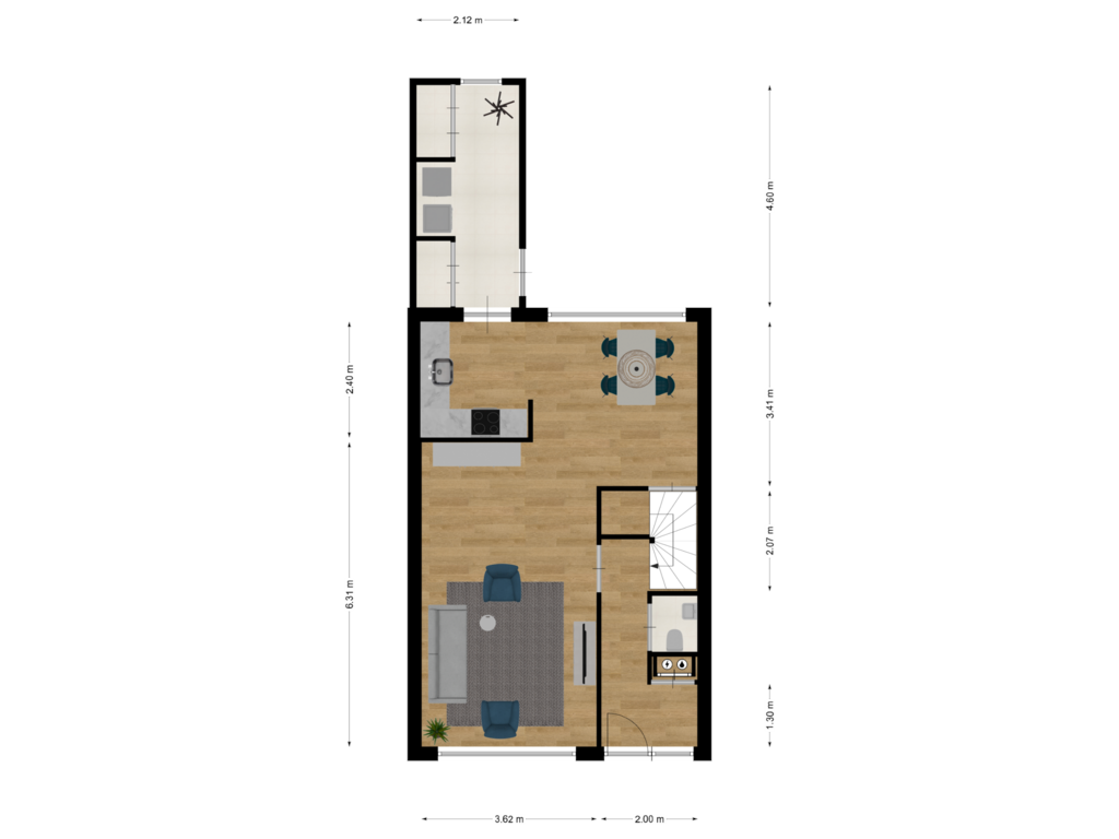 Bekijk plattegrond van First floor van Meester Zuidemastraat 55