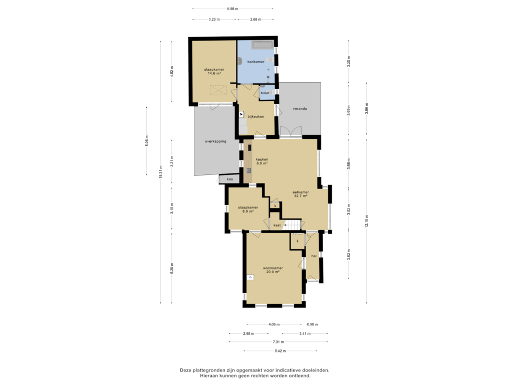 Bekijk plattegrond van Begane grond van Delle 7