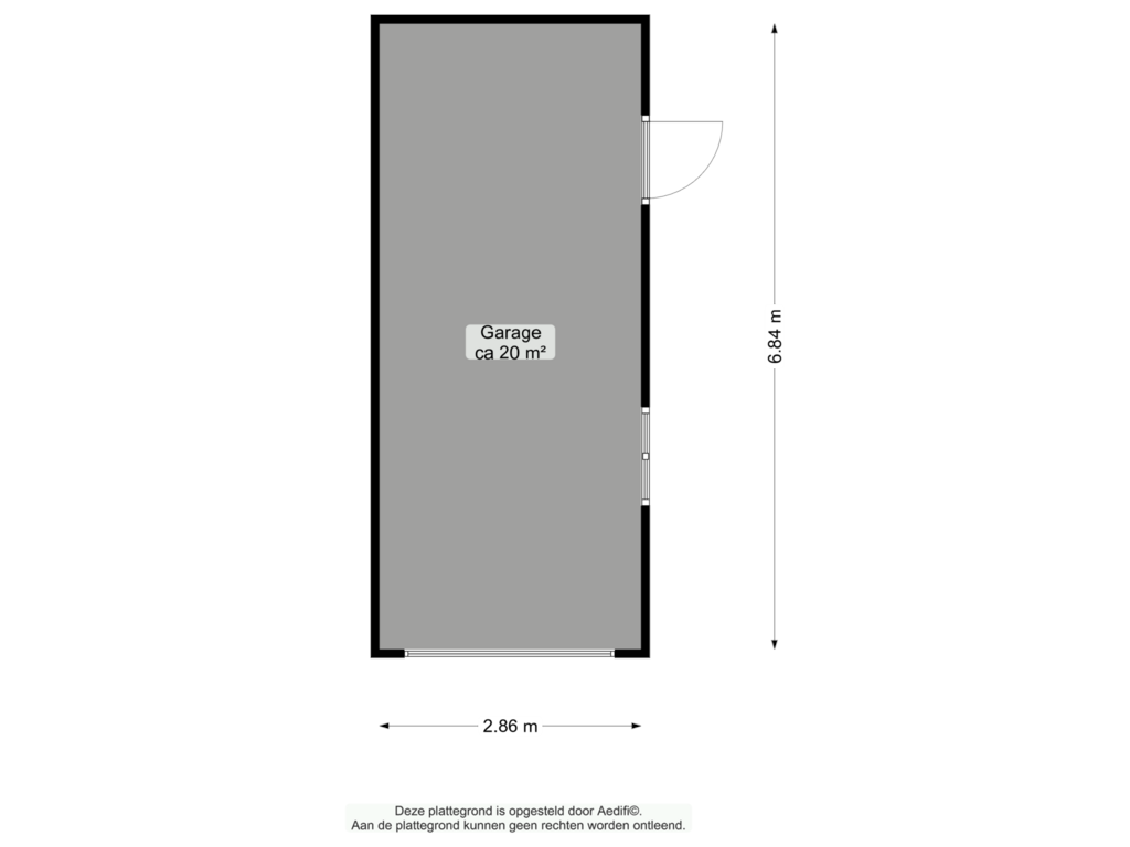 Bekijk plattegrond van Garage van Opwierderweg 31