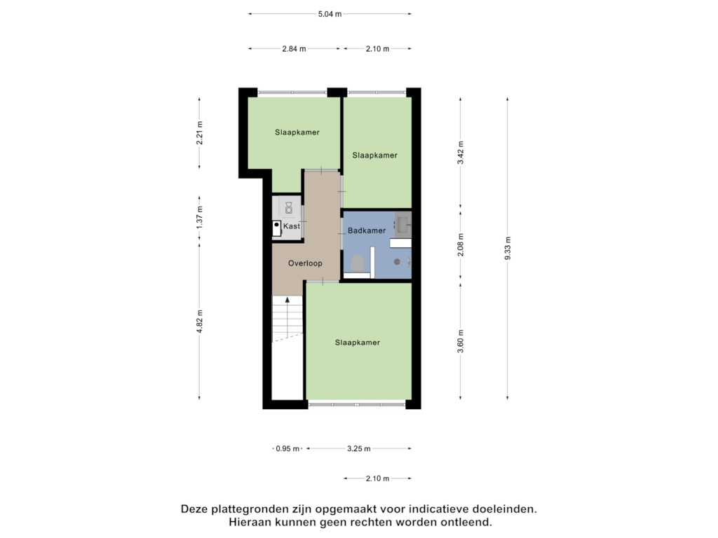 View floorplan of Eerste Verdieping of Grasfonteinkruid 15