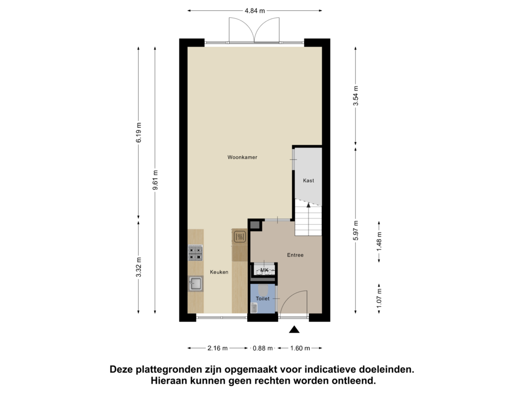 Bekijk plattegrond van Begane Grond van Puttershoekstraat 127