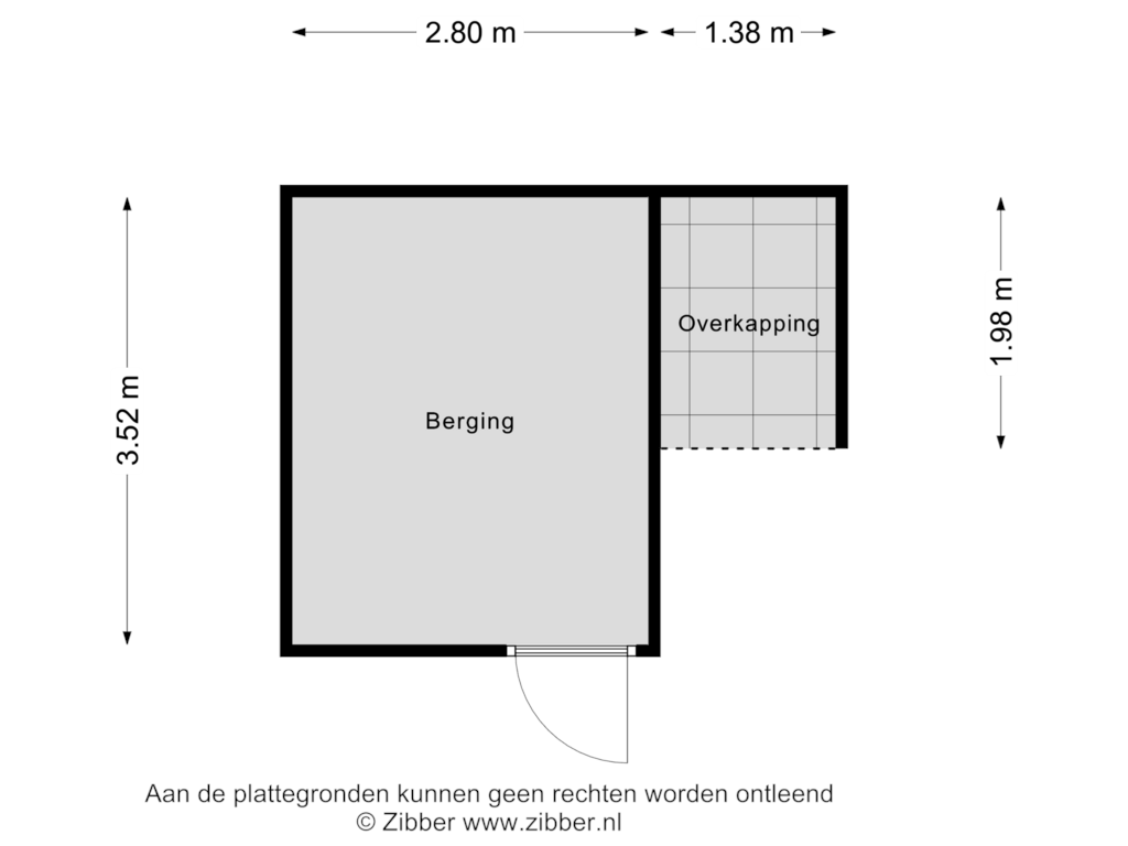 Bekijk plattegrond van Berging van Van Brerostraat 81