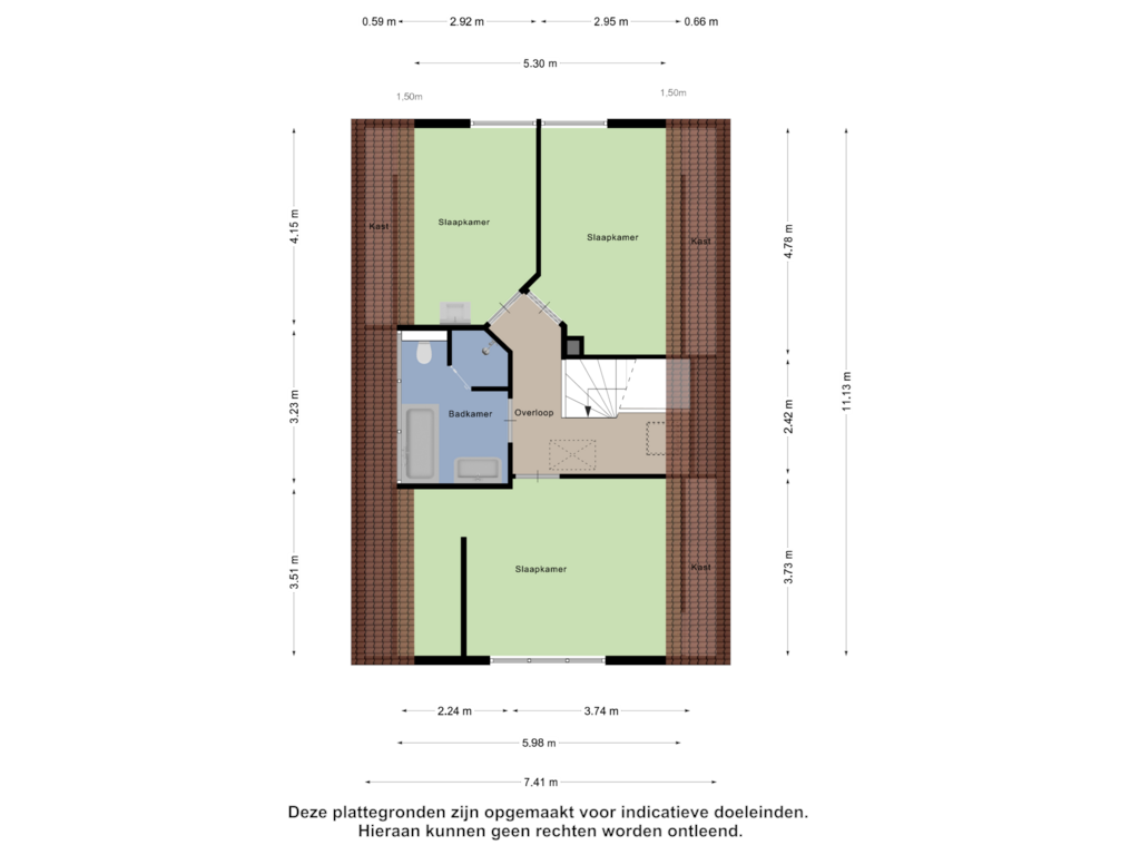 Bekijk plattegrond van Eerste Verdieping van Beekvliet 13