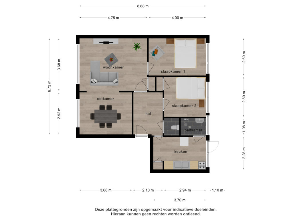 Bekijk plattegrond van Appartement van Singel 231